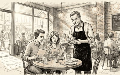 Table ordering vs counter service: optimise efficiency