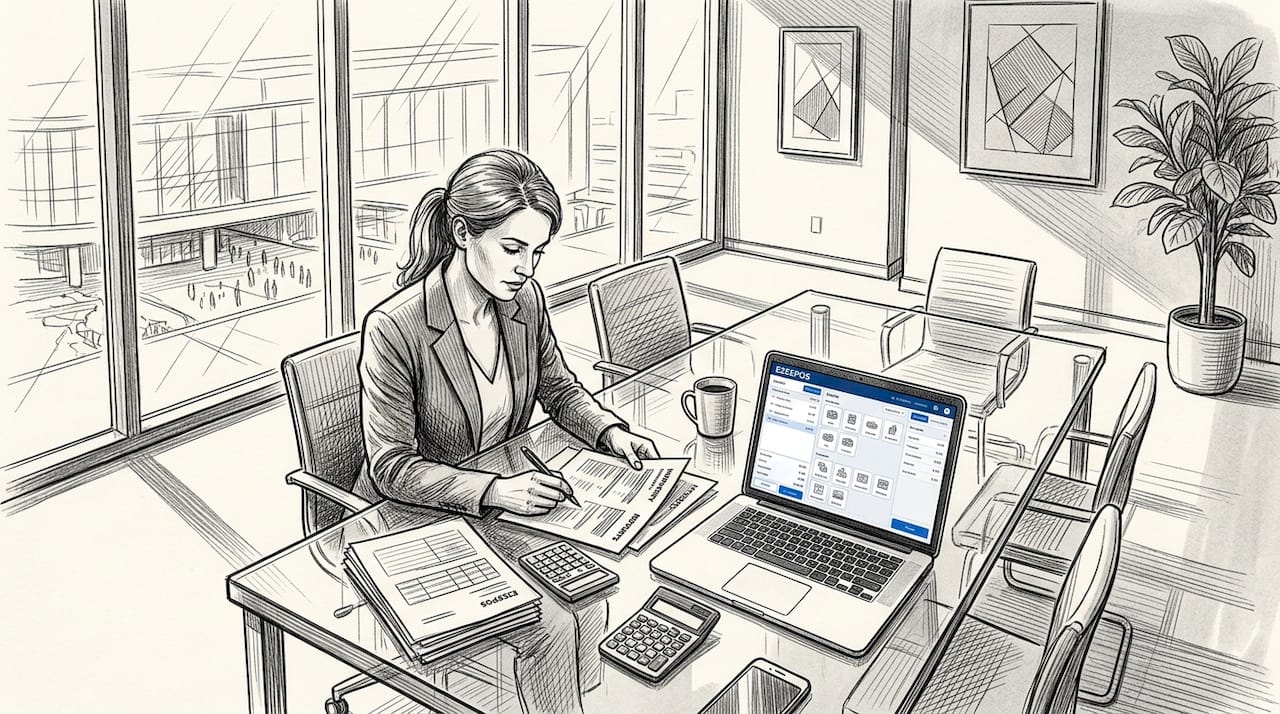 Venue manager reviewing unified inventory data